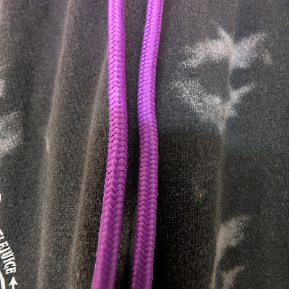 Purple Graphic Sweatshirt & Black Tie-Dye Joggers Set - Purple/Black - Picture 5 of 14